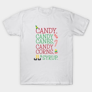 Candy Canes Christmas Movie Quote T-Shirt